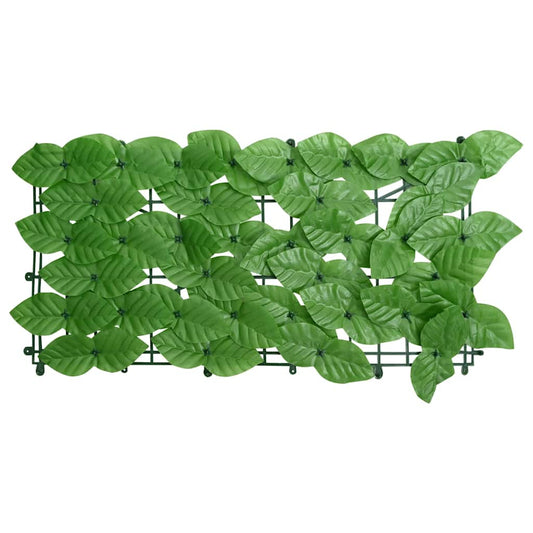vidaXL Balcony Screen with Green Leaves 500x75 cm