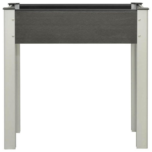 149010 vidaXL Garden Raised Bed 75x40x75 cm WPC Grey