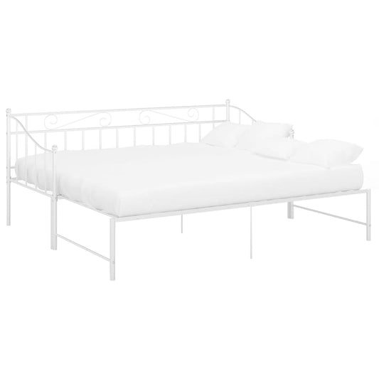 vidaXL Sofa Bed Frame | White | Powder-coated metal