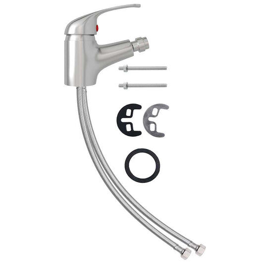 149087 vidaXL Bathroom Bidet Mixer Tap Silver 13x12 cm
