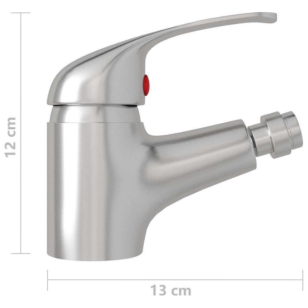 149087 vidaXL Bathroom Bidet Mixer Tap Silver 13x12 cm