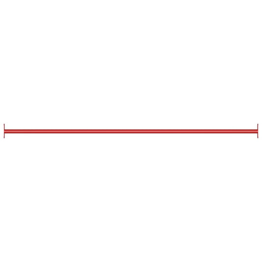 vidaXL Turning Bar 125 cm Steel Red