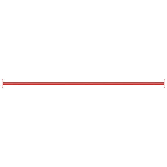 93198 vidaXL Turning Bar 125 cm Steel Red