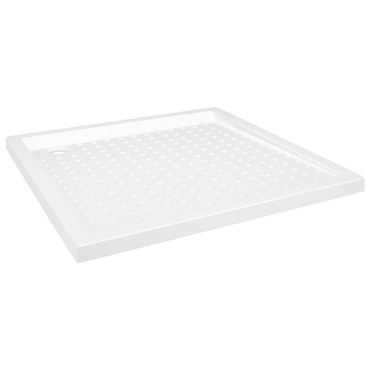vidaXL Shower Base Tray with Dots White 80x80x4 cm ABS