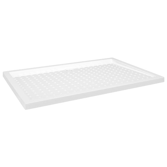 148901 vidaXL Shower Base Tray with Dots White 80x120x4 cm ABS