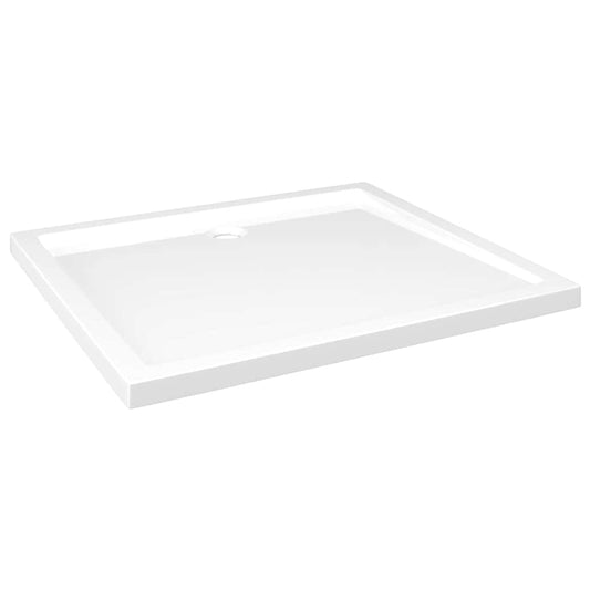 148908 vidaXL Rectangular ABS Shower Base Tray White 80x90 cm