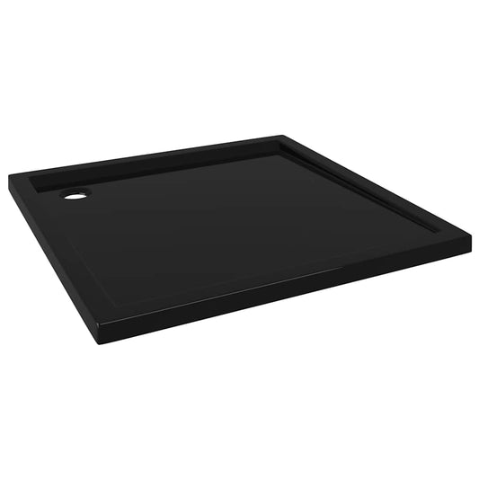 148913 vidaXL Square ABS Shower Base Tray Black 90x90 cm