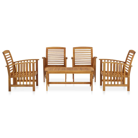 3057974 vidaXL 5 Piece Garden Lounge Set Solid Acacia Wood (310255+2x310256)