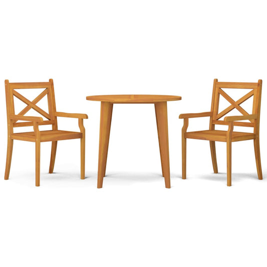 vidaXL Garden Dining Set | Natural wood | Solid acacia wood | Medium | Durable