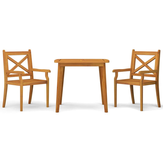 vidaXL Garden Dining Set | Natural wood | Solid Acacia wood with an oil finish