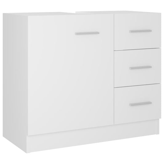 vidaXL Sink Cabinet White 63x30x54 cm Engineered Wood
