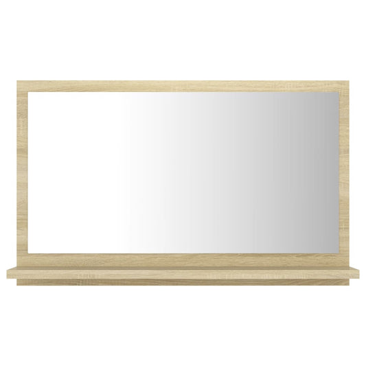 vidaXL Bathroom Mirror Sonoma Oak 60x10.5x37 cm Engineered Wood