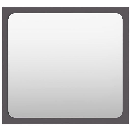 vidaXL Bathroom Mirror Grey 40x1.5x37 cm Engineered Wood
