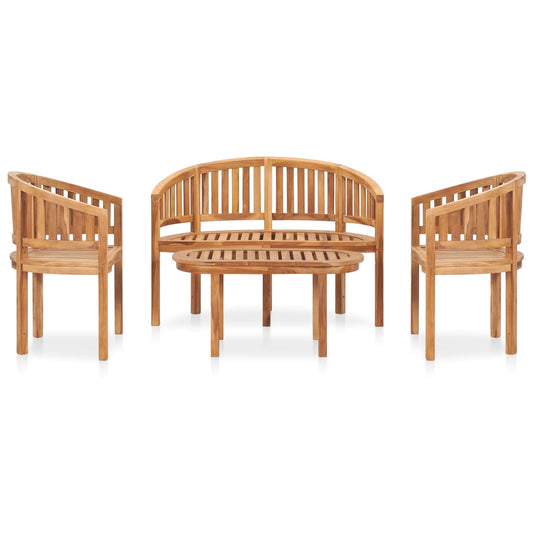 vidaXL Garden Lounge Set | Teak | Fine sanded teak hardwood | Standard | Durable