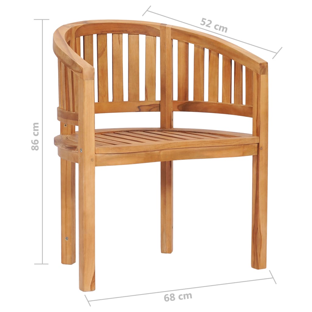 vidaXL Garden Lounge Set | Natural Teak | Smooth-sanded teak hardwood | Medium