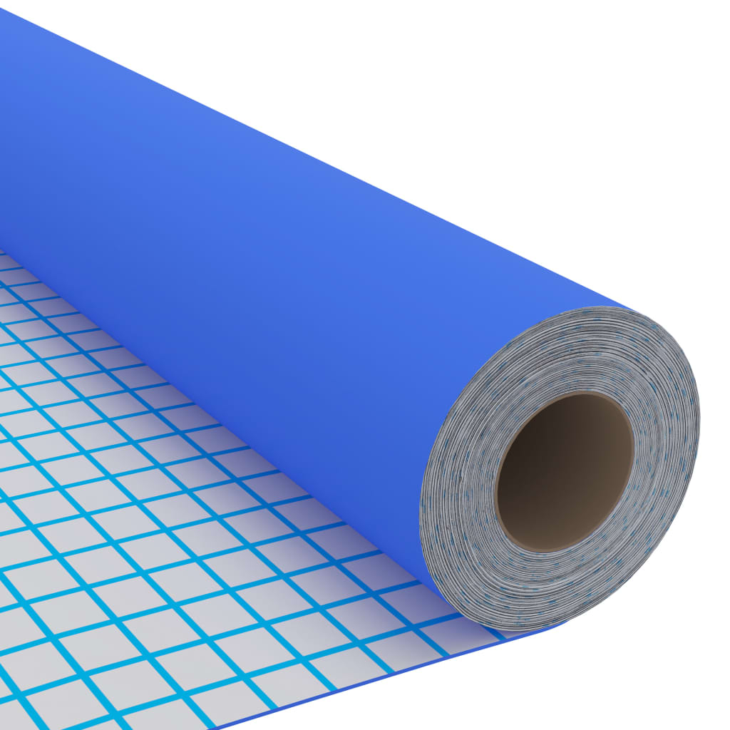 vidaXL Self-adhesive Furniture Film High Gloss Blue 500x90 cm PVC