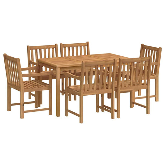 vidaXL Garden Dining Set | Natural Teak | Fine sanded teak hardwood