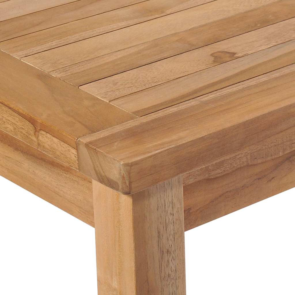 vidaXL 7 Piece Garden Dining Set 150x90 cm Solid Teak Wood