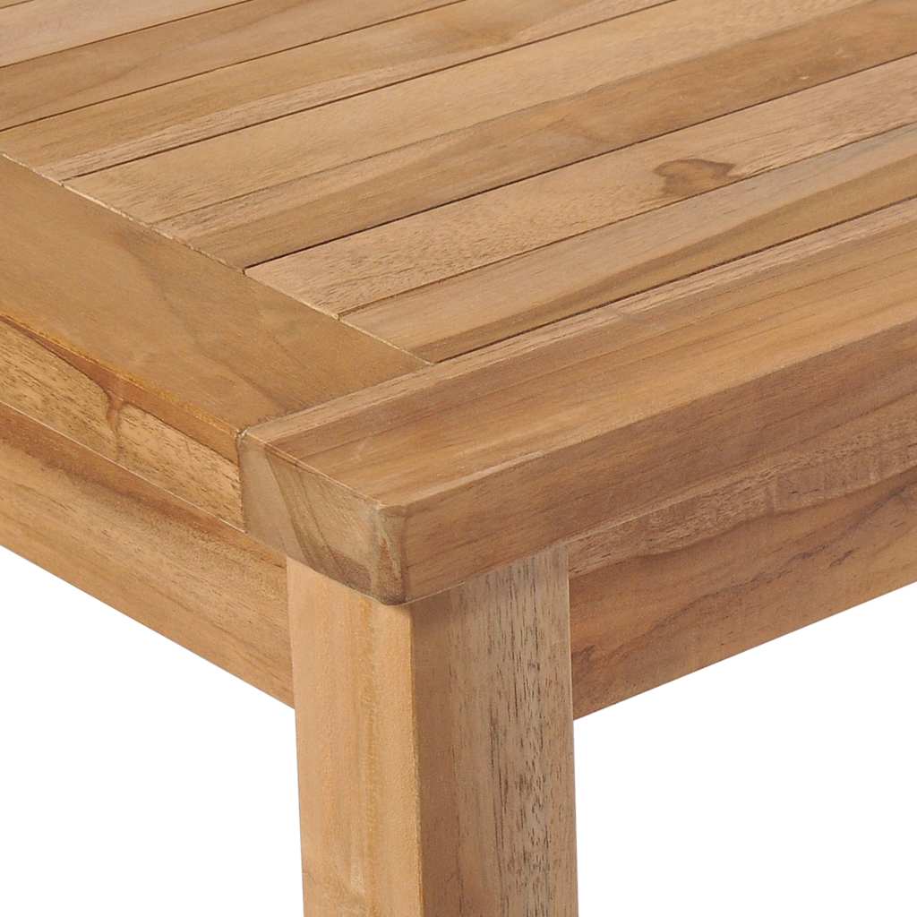 vidaXL 7 Piece Garden Dining Set 150x90 cm Solid Teak Wood
