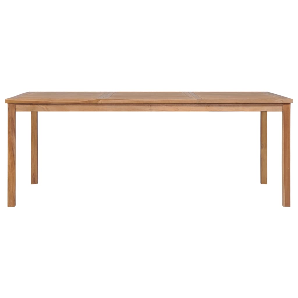 vidaXL Garden Dining Set | Natural Teak | Large | Seats 7 | Rectangular