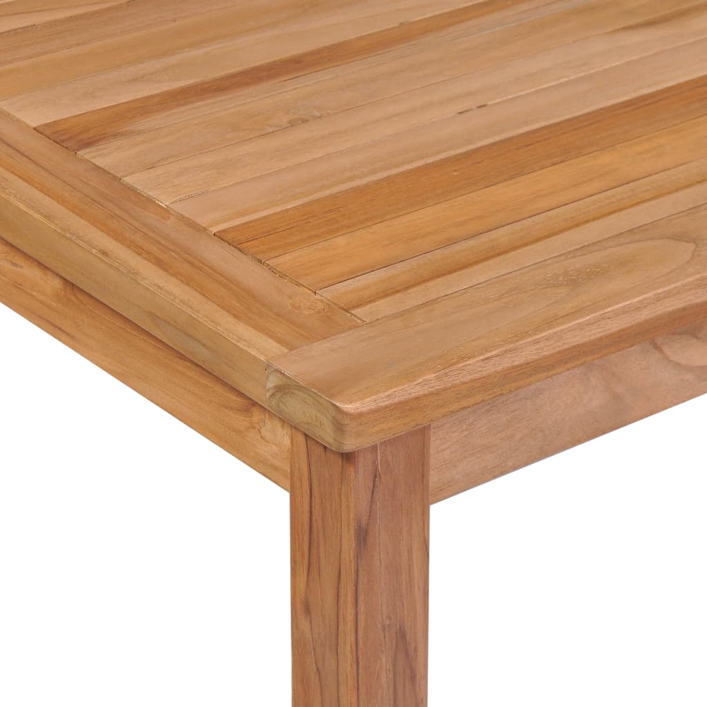 vidaXL 9 Piece Garden Dining Set 200x100 cm Solid Teak Wood