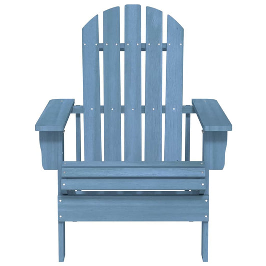 315875 vidaXL Garden Adirondack Chair Solid Fir Wood Blue