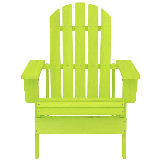 315876 vidaXL Garden Adirondack Chair Solid Fir Wood Green