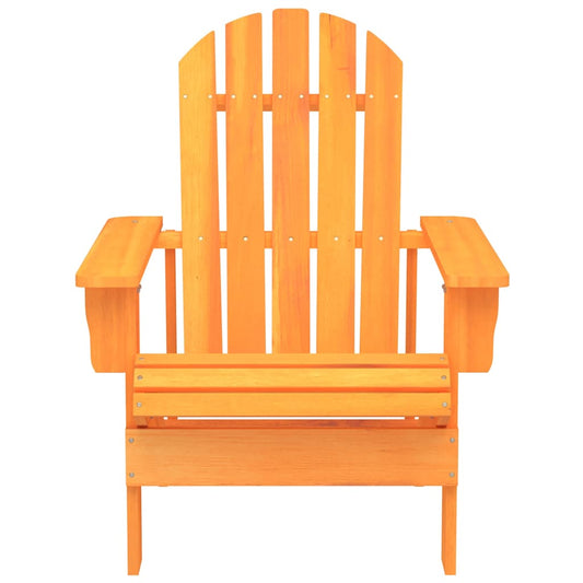 315878 vidaXL Garden Adirondack Chair Solid Fir Wood Orange