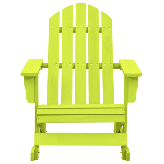 315886 vidaXL Garden Adirondack Rocking Chair Solid Fir Wood Green