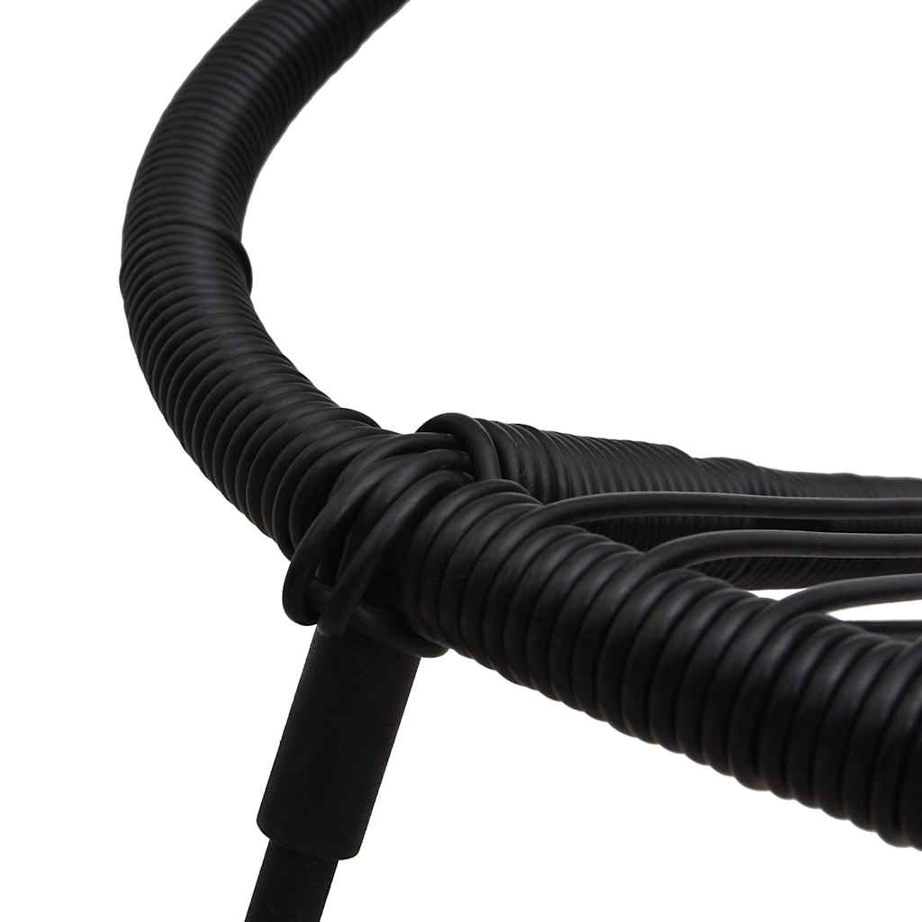 vidaXL 3 Piece Outdoor Dining Set PVC Rattan Black