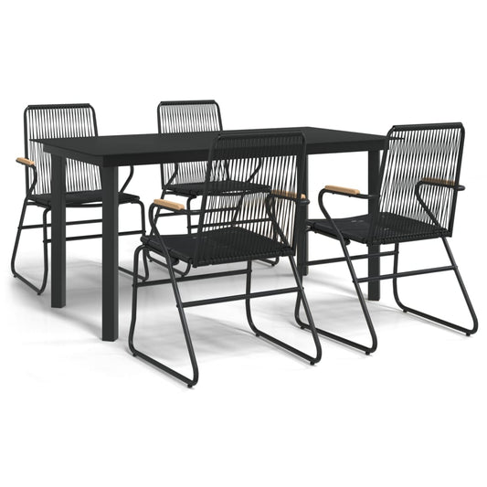 vidaXL Garden Dining Set | Black