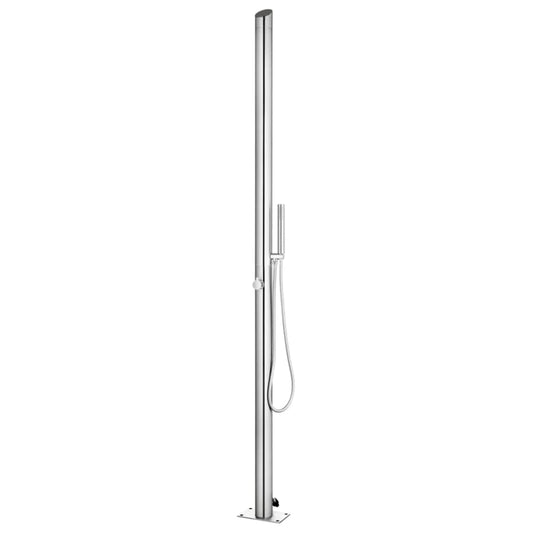vidaXL Garden Shower 220 cm Stainless Steel