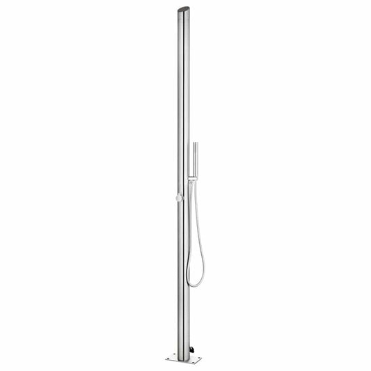 315942 vidaXL Garden Shower 220 cm Stainless Steel