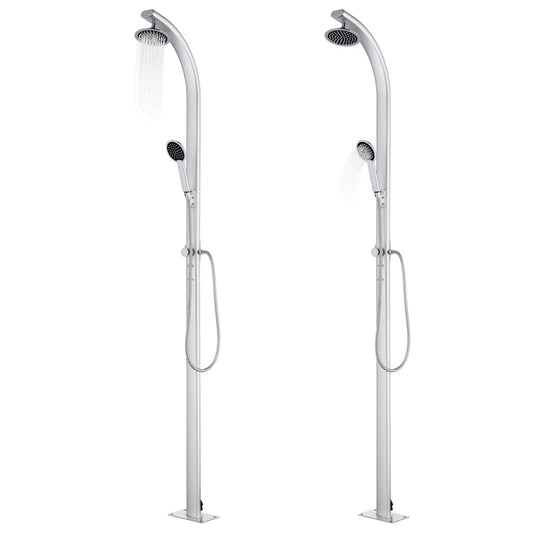 vidaXL Garden Shower 215 cm Aluminium