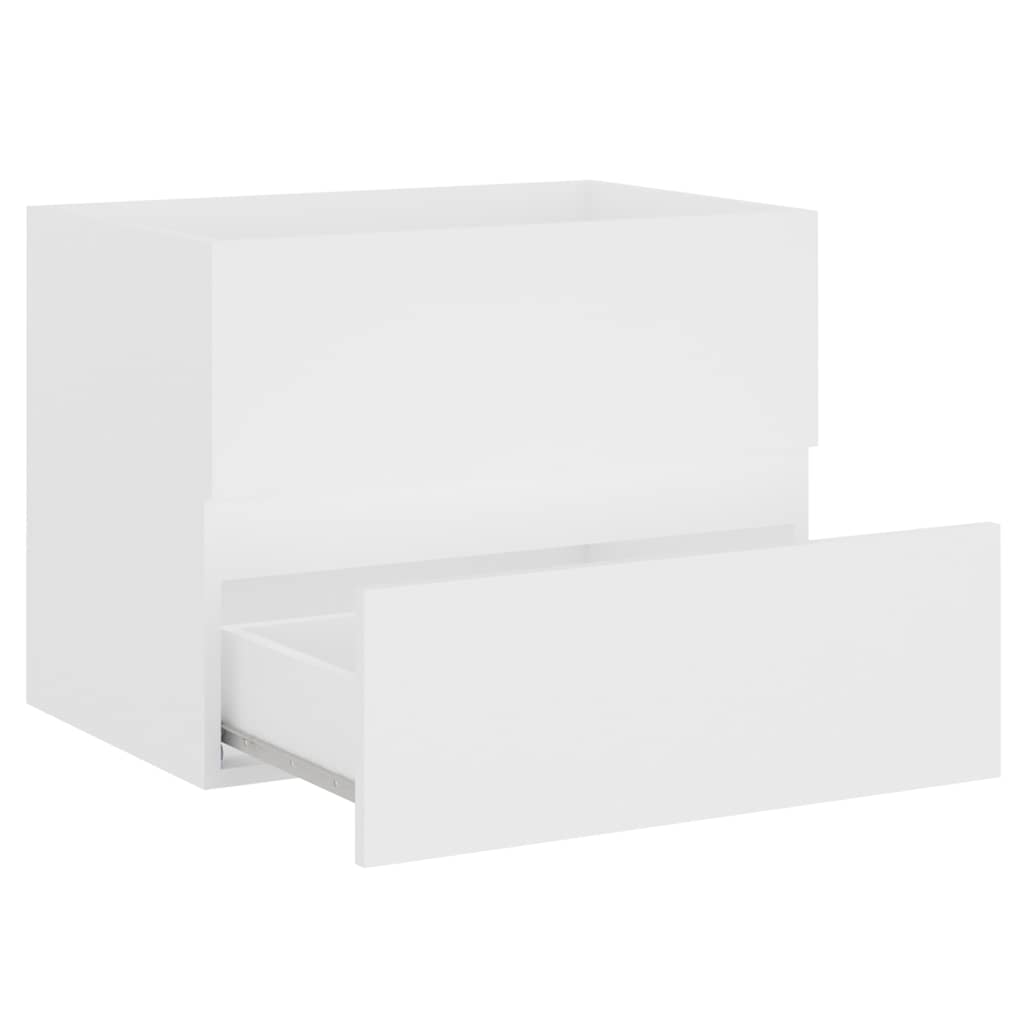 vidaXL Bathroom Furniture Set | White | Engineered Wood, Acrylic | Medium