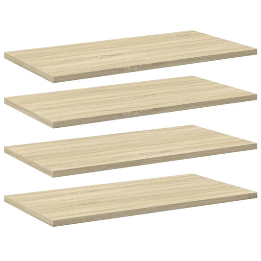 805240 vidaXL Bookshelf Boards 4 pcs Sonoma Oak 60x30x1,5 cm Engineered Wood