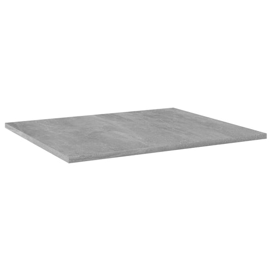 805274 vidaXL Bookshelf Boards 4 pcs Concrete Grey 60x50x1,5 cm Engineered Wood