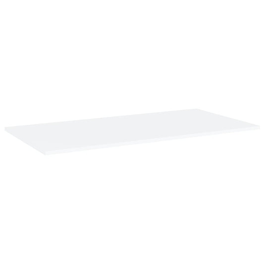 805298 vidaXL Bookshelf Boards 4 pcs White 80x20x1,5 cm Engineered Wood