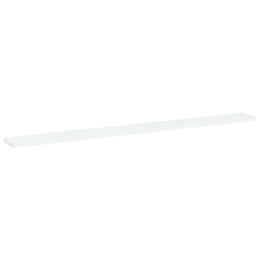 805362 vidaXL Bookshelf Boards 4 pcs White 100x10x1,5 cm Engineered Wood