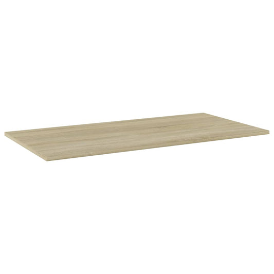 805421 vidaXL Bookshelf Boards 4 pcs Sonoma Oak 100x50x1,5 cm Engineered Wood