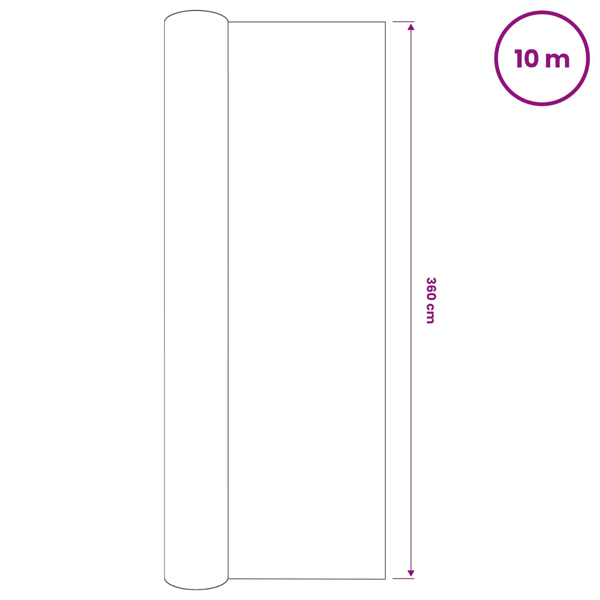 vidaXL Privacy Net Black 3,6x10 m HDPE 150 g/m²