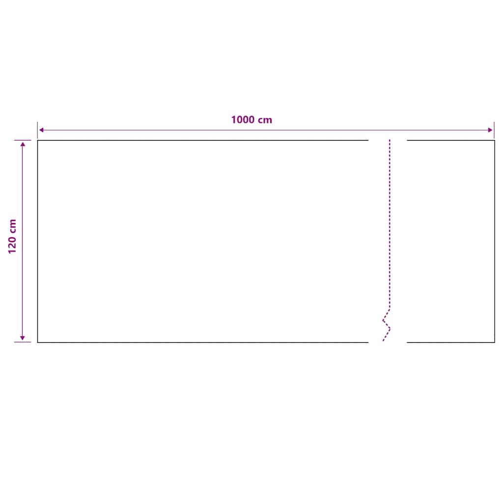 vidaXL Privacy Net Black 1.2x10 m HDPE 195 g/m²