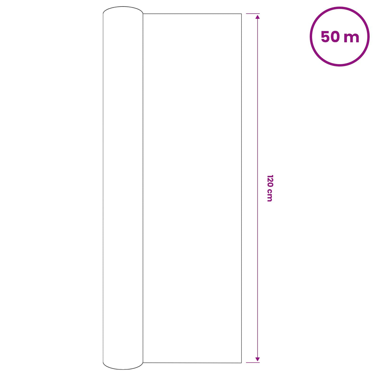 vidaXL Privacy Net Green 1,2x50 m HDPE 75 g/m²