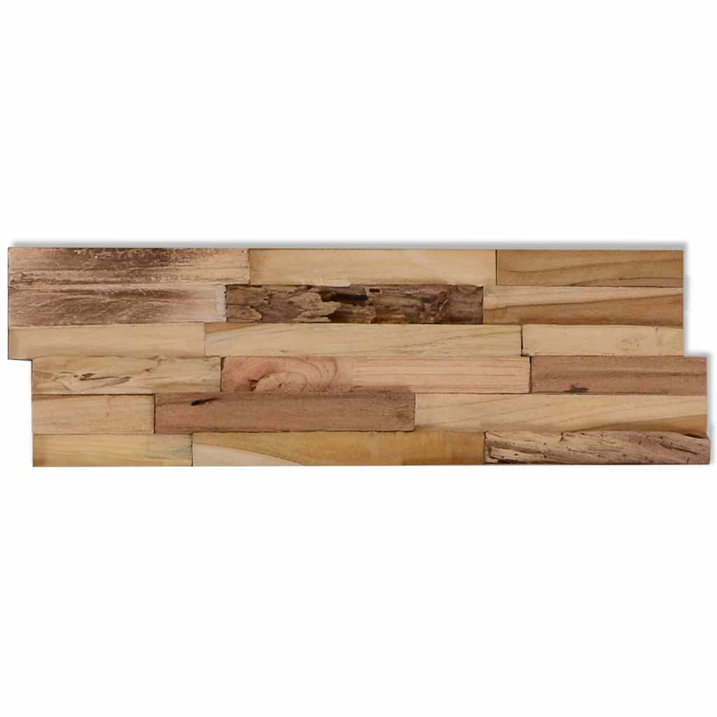 vidaXL Wall Cladding Panels 10 pcs 1,03 m² Recycled Teak Wood