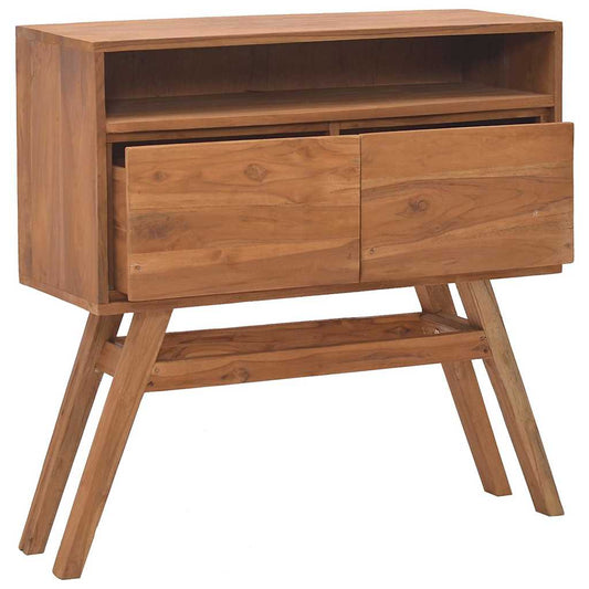 326135 vidaXL Console Table 80x30x80 cm Solid Teak Wood