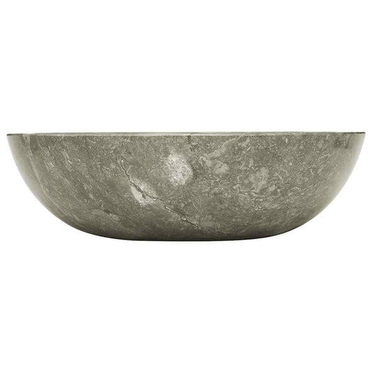 vidaXL Sink Grey Ø40x12 cm Marble