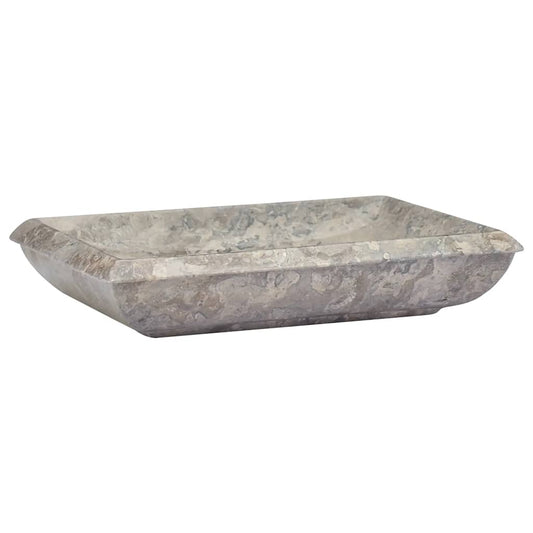 149164 vidaXL Sink Grey 50x35x10 cm Marble