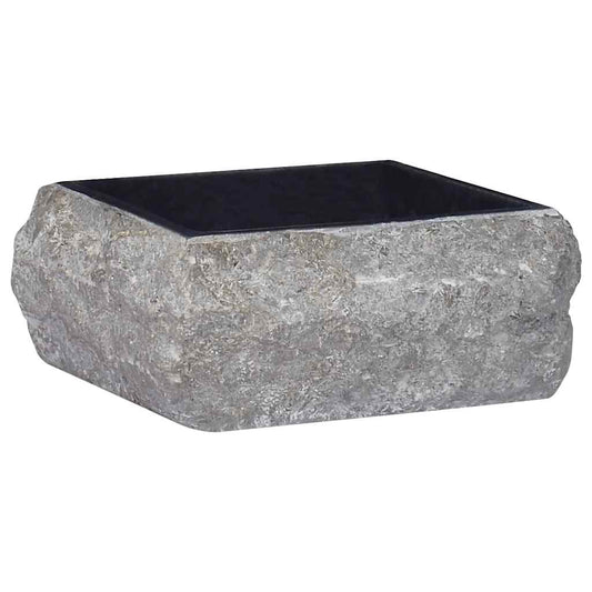 149175 vidaXL Sink Black 30x30x13 cm Marble