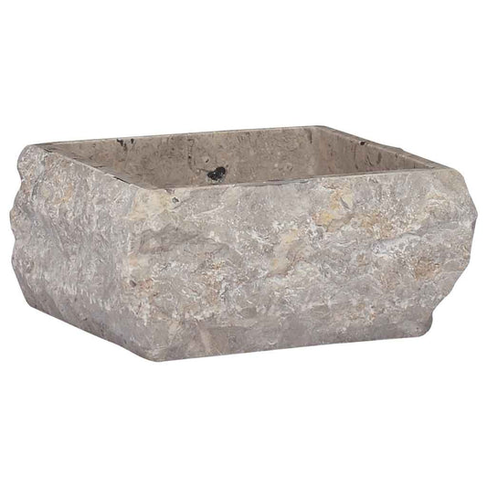 149176 vidaXL Sink Grey 30x30x13 cm Marble