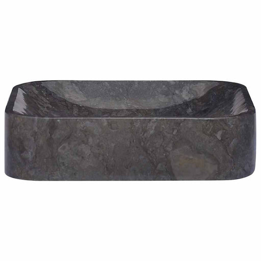 149181 vidaXL Sink Black 40x40x10 cm Marble